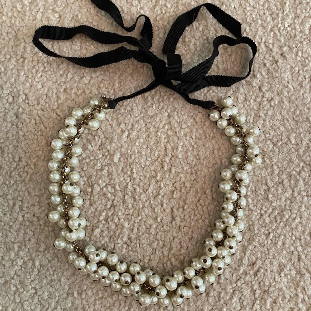 J Crew pearl statement necklace